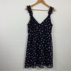 Madewell Ruffle Strap Wrap‎ Confetti Floral Midi Dress Size 6